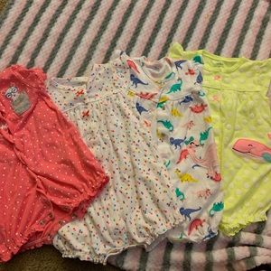 4 rompers!